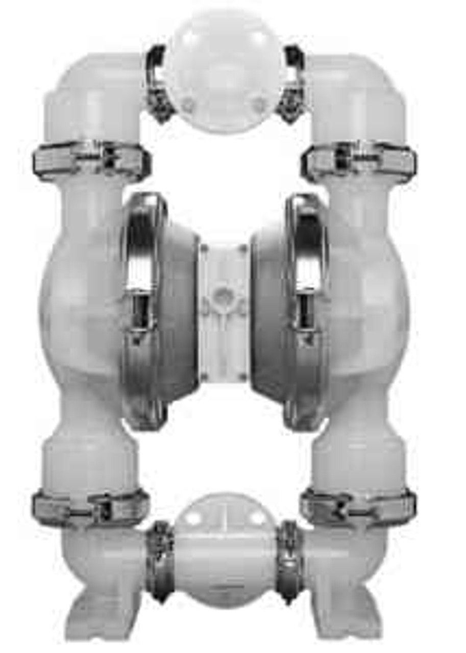 IMPA 591610 Diaphragm pump pneumatic - 3/8" Graco Husky 307 polyprop / teflon (chemical resistant) D32911