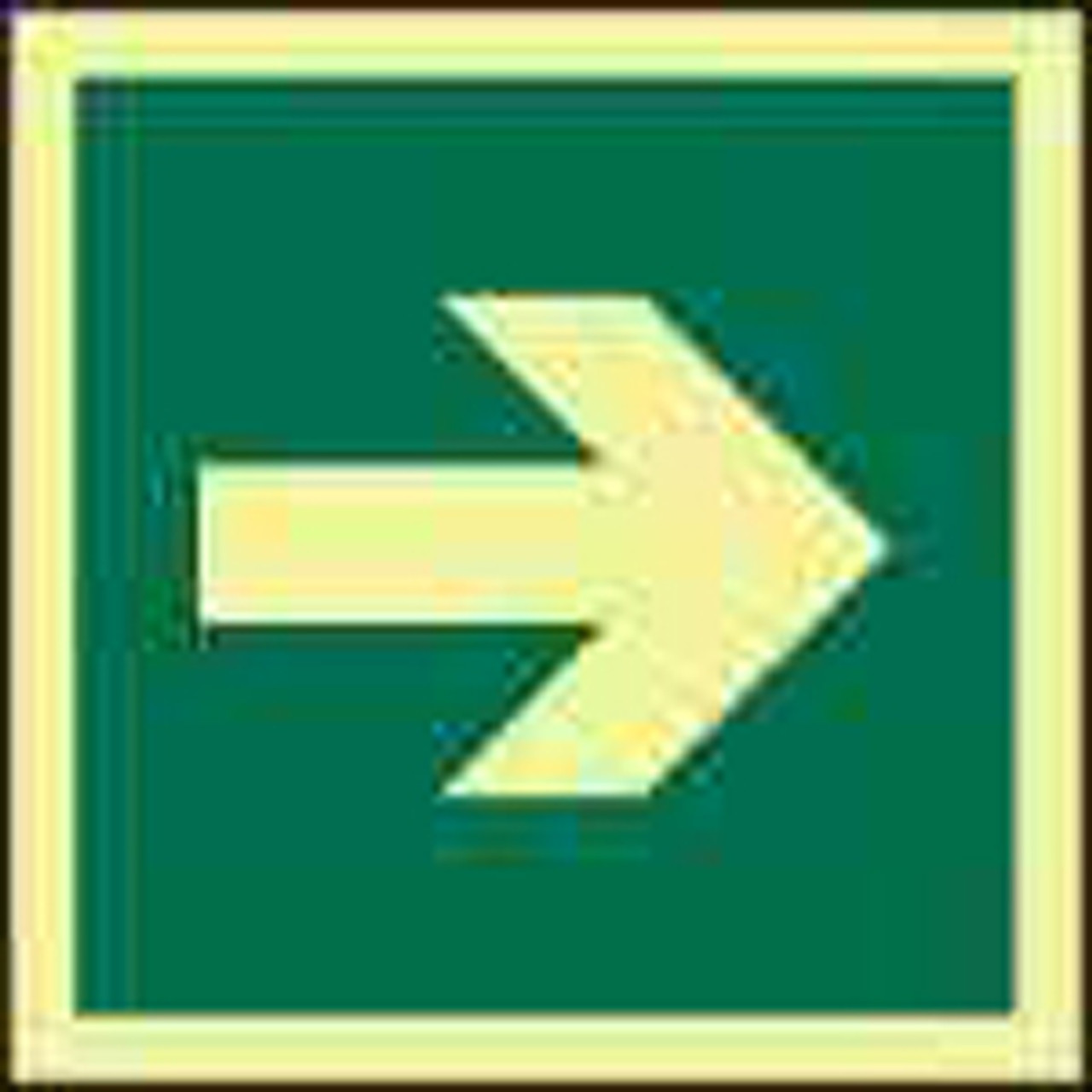 IMPA 334420 Direction sign - Arrow - straight / 100x100