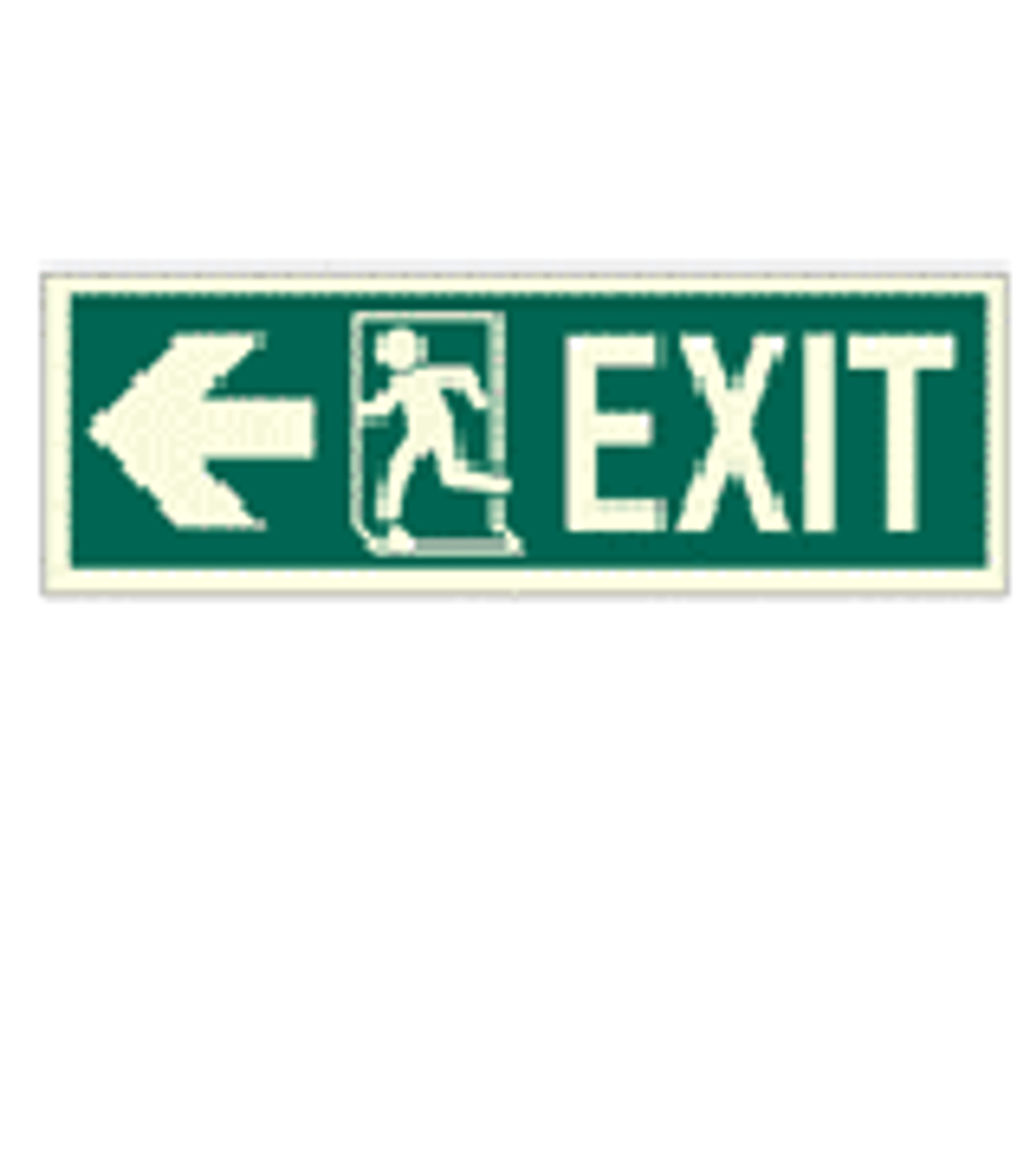 IMPA 334404 Direction sign (PV) - Exit run left - arrow left