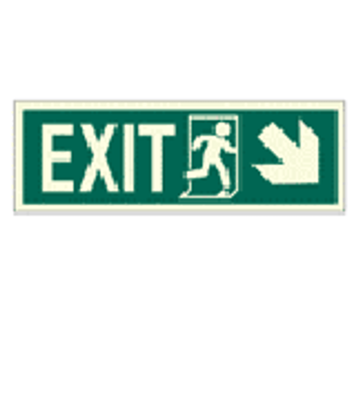 IMPA 334407 Direction sign (PV) - Exit run right - arrow cross right do