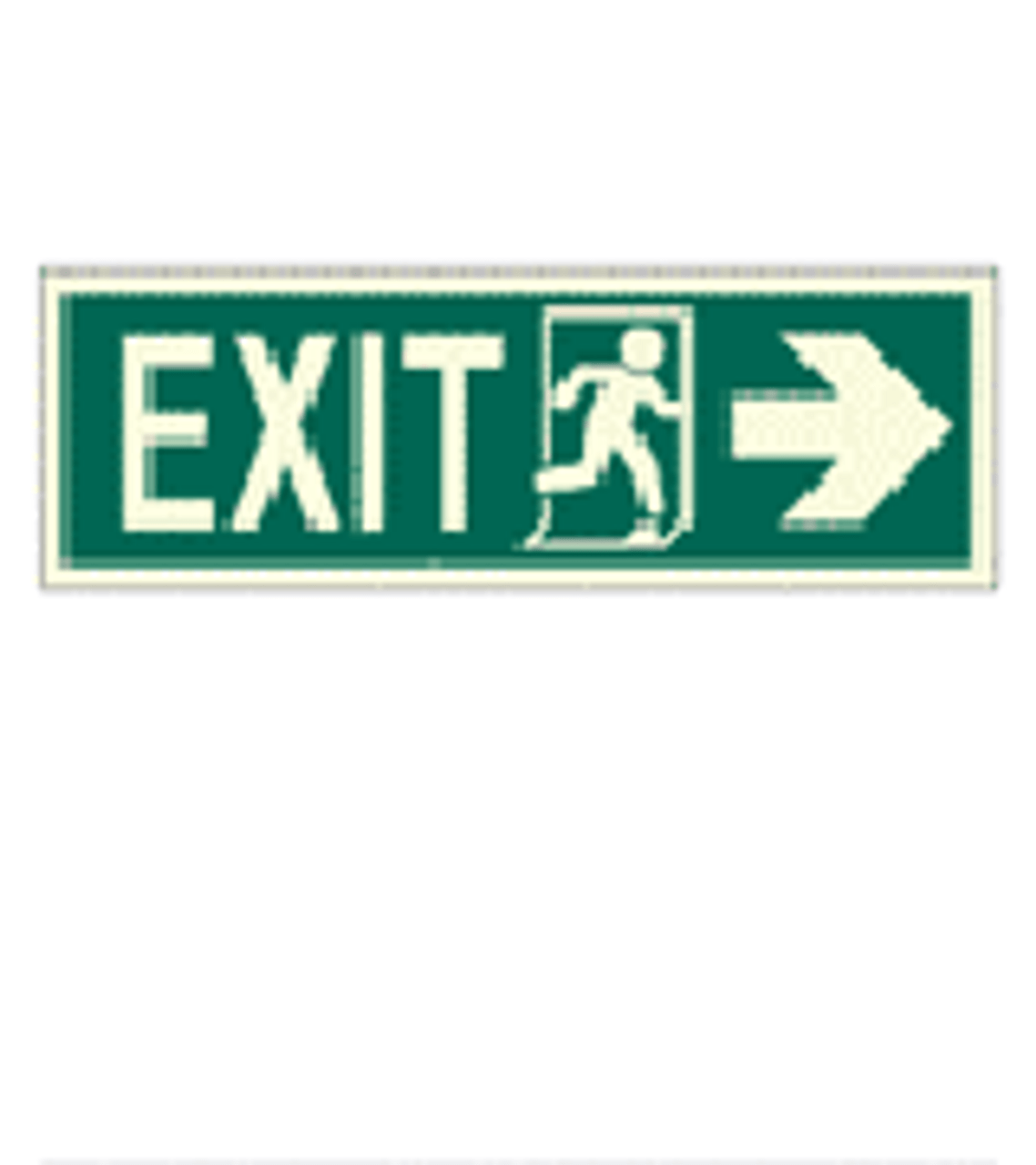 IMPA 334405 Direction sign (PV) - Exit run right - arrow right