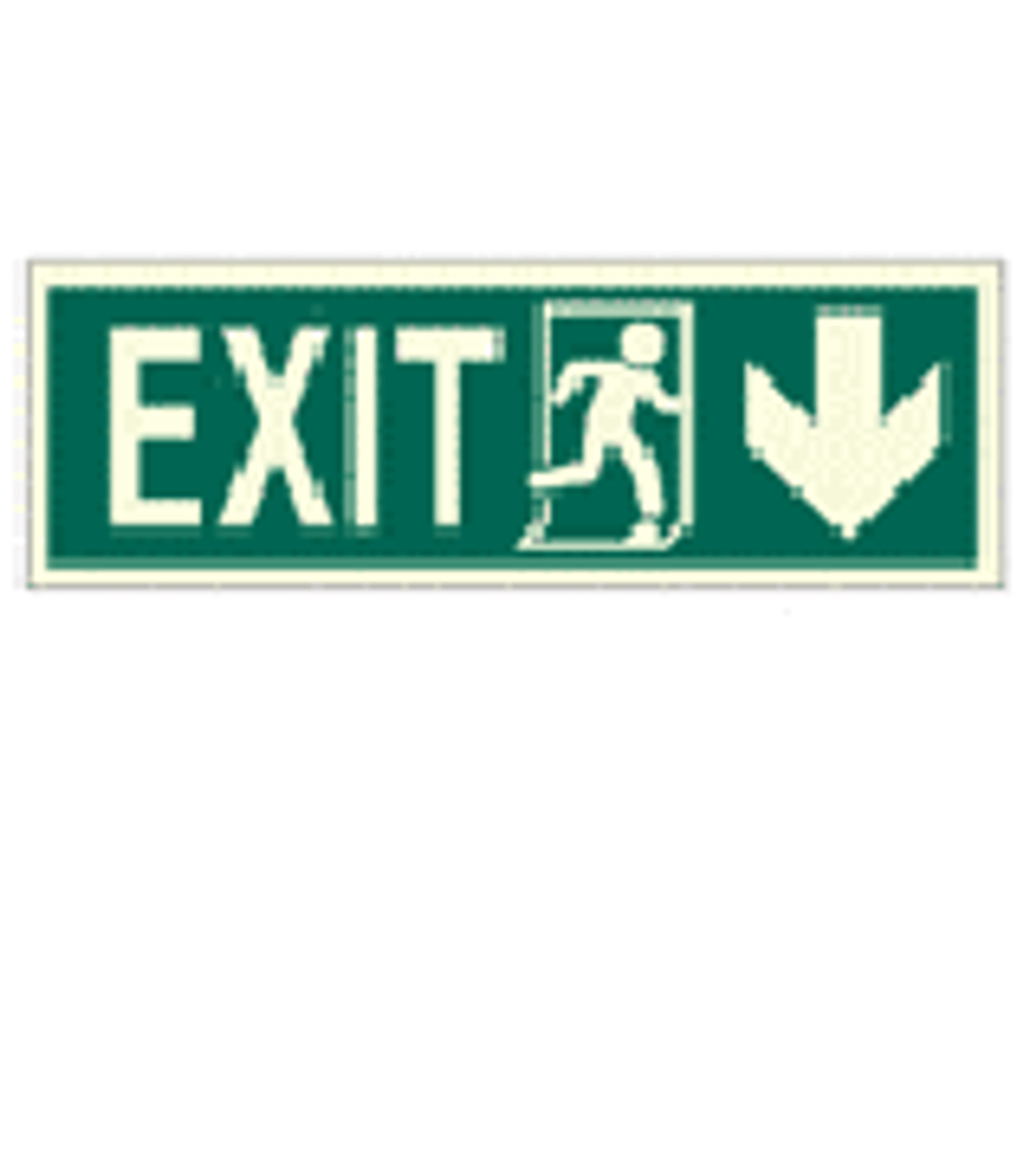 IMPA 334409 Direction sign (PV) - Exit run right - arrow right down