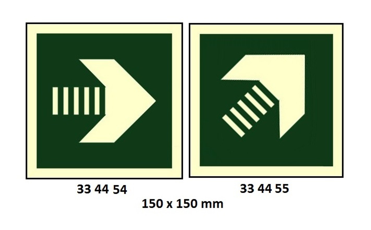 IMPA 334454 Direction sign (PV) - Straight Secundairy Arrow