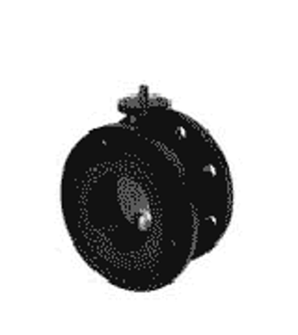 IMPA 756301 Double Flanged Butterfly Valve - Ductile Iron - Bronze Disc - NBR Seat - DIN PN10/16 - gear operated 50