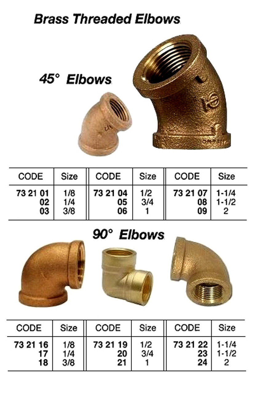 IMPA 732120 ELBOW 3090-90degr BRASS BSP 3/4"