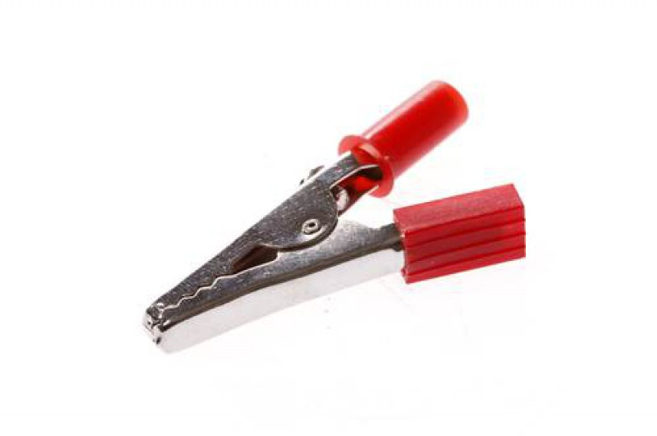 IMPA 758001 ALLIGATOR CLIP RED, FOR BANANA PLUG 60 MM