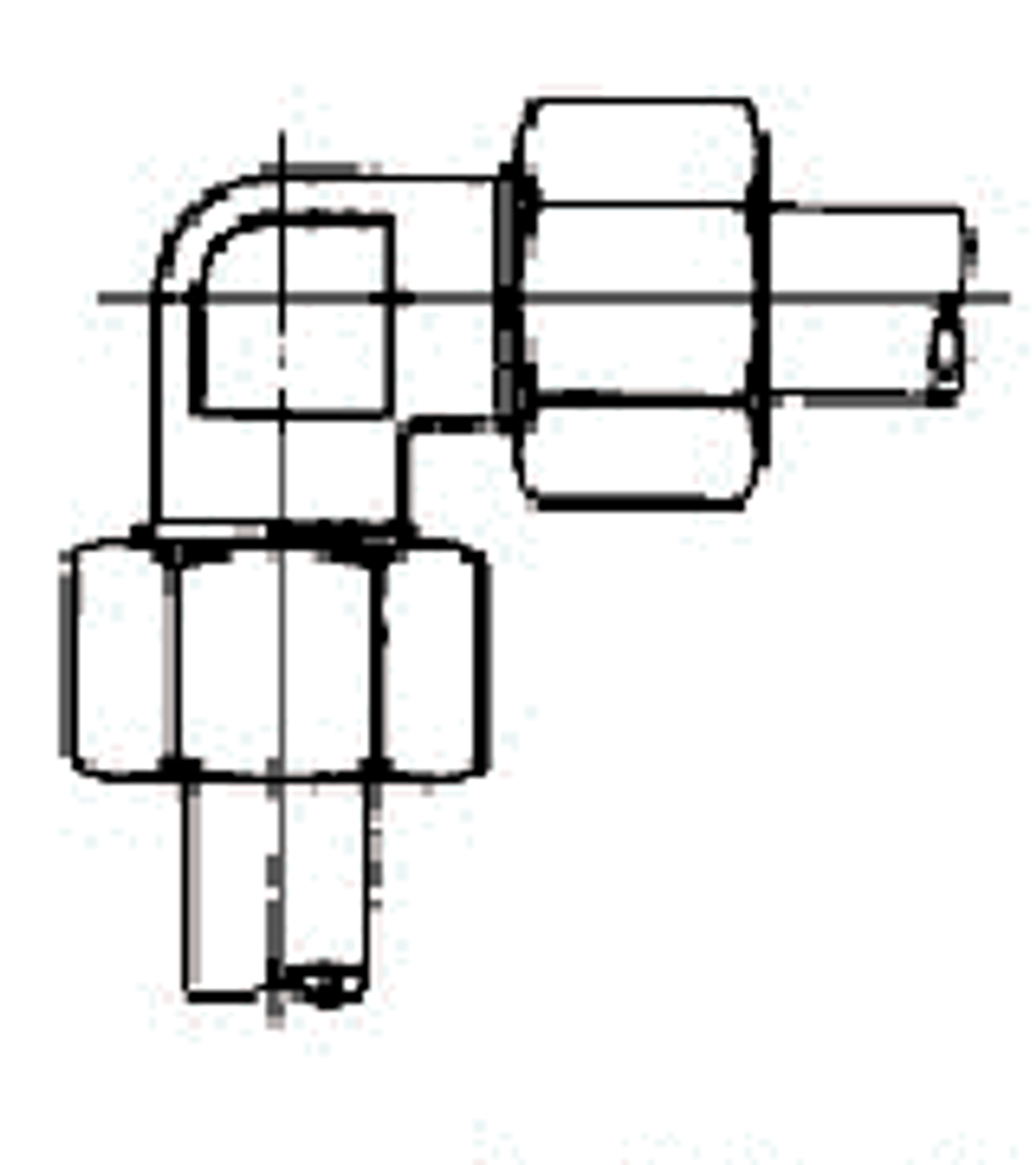 IMPA 733251 Equal elbow coupling FE/ZN 4MM 100BAR