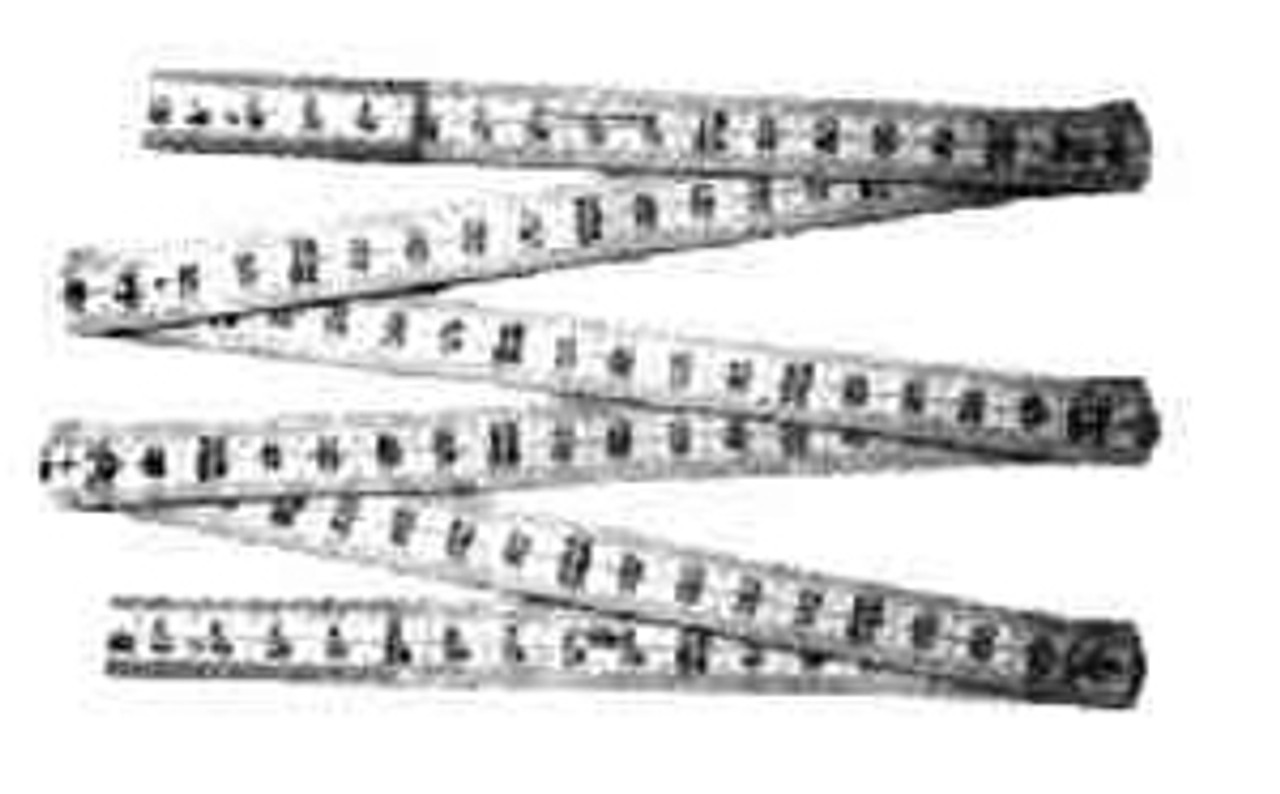 IMPA 650811 FOLDING RULE ALUMINIUM 1 mtr. mm/inch