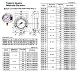 IMPA 653172 PRESSURE GAUGE GLYCERINE FILLED DIA: 63MM G1/4
