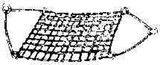 IMPA 232156 WIRE ROPE CARGO NET SLING MESH 300X300MM SIZE 3X3MTR