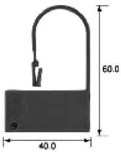 IMPA 471791 Security seals Padlock series set a 100 Red
