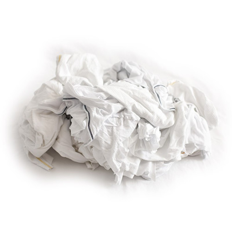 IMPA 232907 WIPING RAGS WHITE SUPERCLEAN-bale of 25 kg.