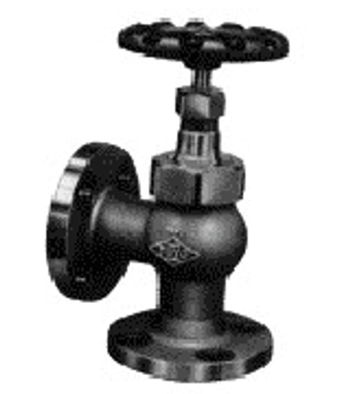 IMPA 750512 Globe Valve - Angle - Union Bonnet - Bronze - JIS 5K 20