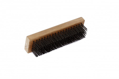 IMPA 510667 WIRE BRUSH BRASS-4 ROWS WITH STRAIGHT WOODEN HANDLE