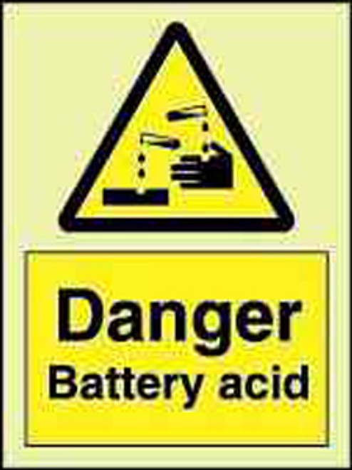 IMPA 337591 hazard sign - Battery acid