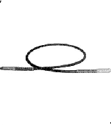 IMPA 615166 Hose high pressure with male quick coupler for hydraulic jack Rubber hose 6mm x 1.8 mtr , thread pt 3/8 x pt 3/8