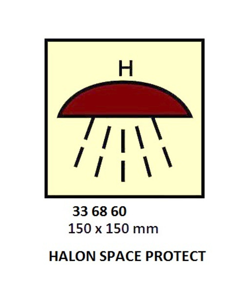 IMPA 336860 IMO FCS - Space protected by fixed halon fire ext. system