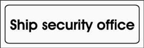 IMPA 332895 ISPS code sign - Ship security office