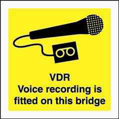 IMPA 332889 ISPS code sign - Voice recording fitted svdr