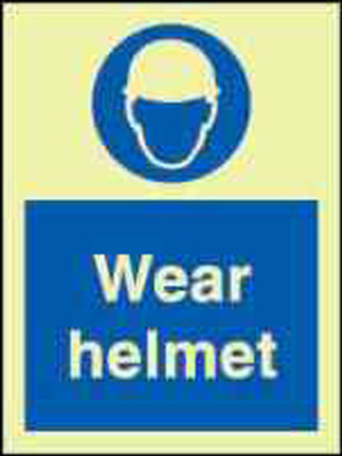 IMPA 335716 Mandatory sign - Wear Faceshield 20x15 cm