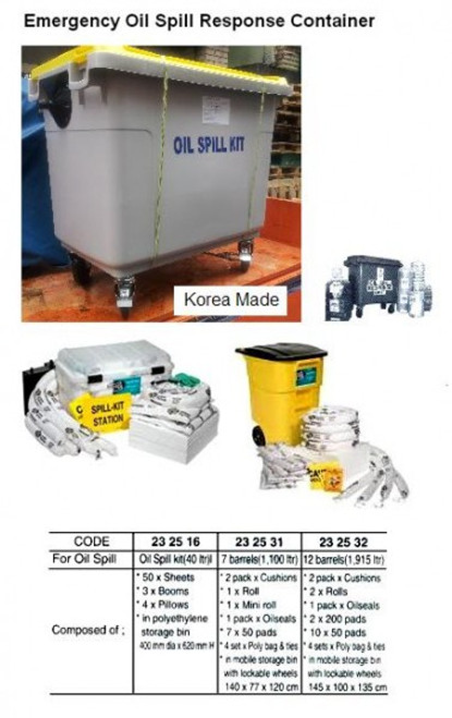 IMPA 232516 Oil sorbent material (1,5 barrel) in drum