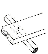 IMPA 232111 Paint stage wood with transverse bearer 2000x245x40mm