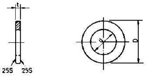 IMPA 694801 PLAIN ROUND WASHER M8 x24mm DIN 9021-STEEL ZINC PLATED