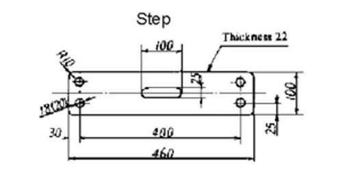 IMPA 232041 ROPE LADDER STEP 525mm REPLACEMENT TYPE WOOD-FLAT