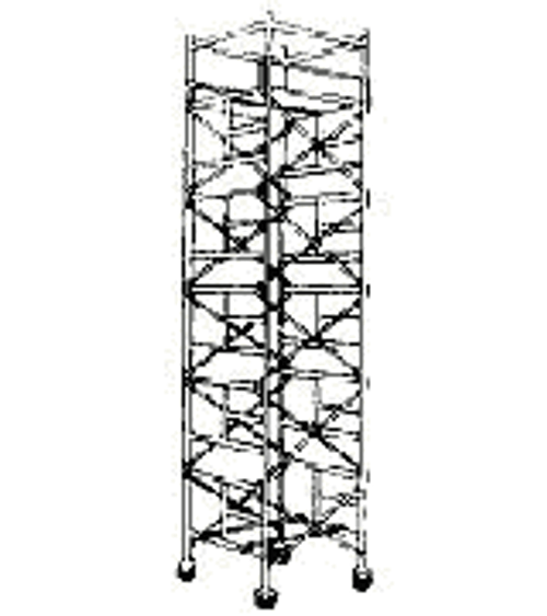 IMPA 232101 Scaffolding alu. 200 x 135 x 385 cm