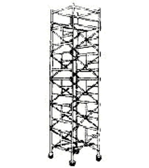 IMPA 232101 Scaffolding alu. 200 x 72,5 x 385 cm
