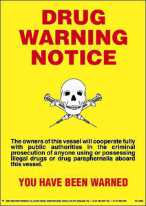 IMPA 333014 Self adhesive poster - Warning dangerous cargo