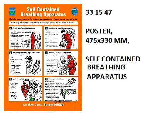 IMPA 331547 Self adhesive poster - Self contained breathing apparatus