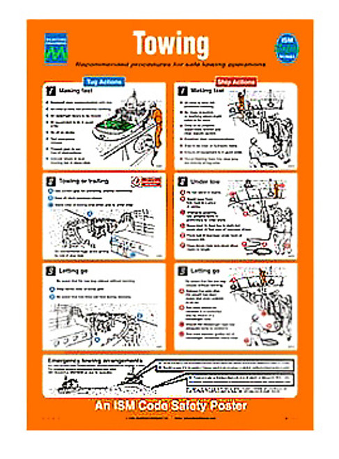 IMPA 331521 Self adhesive poster - Towing operations