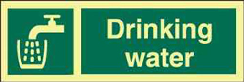 IMPA 334180 Self adhesive safety sign - Sign Drinking water