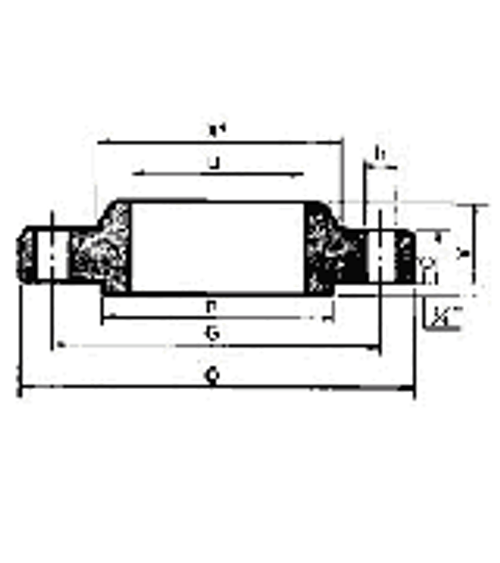 IMPA 734752 Stainless steel Slip-on flange ASTM A182 F403 ANSI B16.5 class 150#Lbs,  3/4"