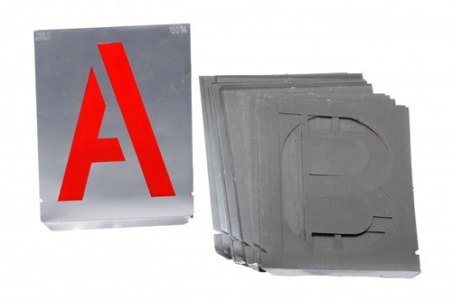 IMPA 613140 Stencils letters + figures 100 mm Turnus 327-100 + 327-300 (del.time 2 days-ex works factory)