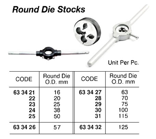 IMPA 633425 STOCK FOR ROUND DIE 50MM