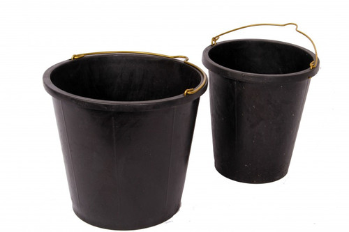 IMPA 590611 TANK BUCKET RUBBER WITH ALUM. HANDLE cap.10 litre