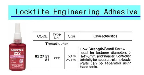 IMPA 812751 THREAD LOCKER EVOBOND 222 50 ML NUT LOCK