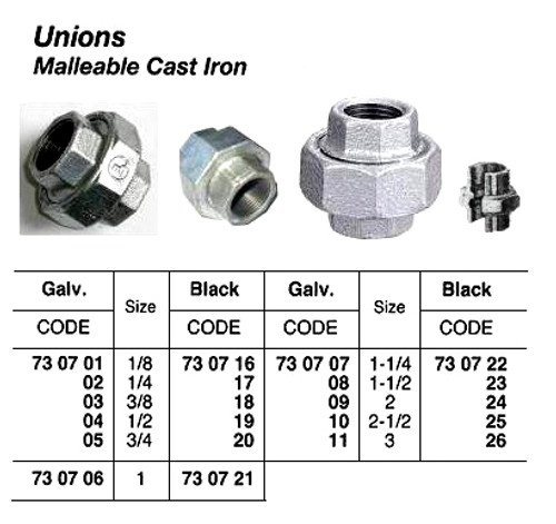 IMPA 730704 UNION 340 GALV. BSP 1/2"