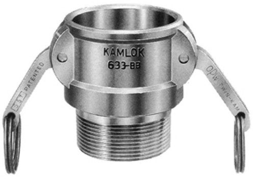 IMPA 351851 Cam and groove coupler - material aluminium Type B (female part with outer thread) - connection 1/2"