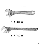 IMPA 616501 WRENCH ADJUSTABLE 100mm CHROMIUM PLATED  OHMEGA