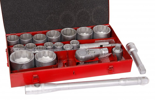 IMPA 610161 WRENCH SOCKET SET 36-80mm Square Drive 1" TRANSTIME