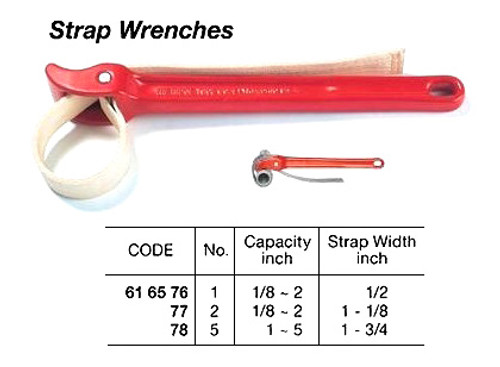 IMPA 616578 WRENCH STRAP RIDGID #5 STRAP-WIDTH 1-3/4"