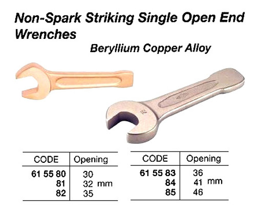 IMPA 615581 WRENCH STRIKING SINGLE OPEN 32mm BE-COPPER NON-SPARK