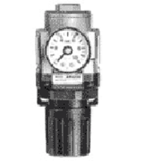 IMPA 590823 Air line pressure regulator PT 1/2 SMC AR40-F04E + pressure gauge (max. air flow 3900 ltr/min)