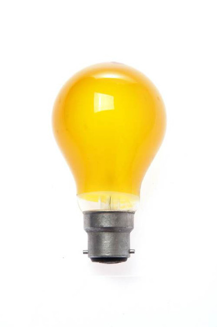 IMPA 060127 COLOURED LAMP 230V 40W B22 YELLOW