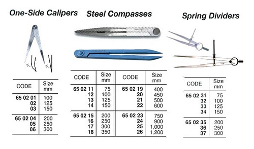 IMPA 650212 COMPASS STEEL 100MM