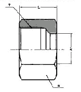 IMPA 734112 COMPRESSION NUT BRASS FOR TUBE FITTING 6mm (L)