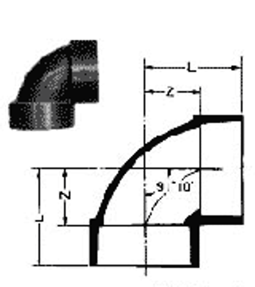 IMPA 732811 ELBOW 90degr PVC 32mm FOR DRAIN